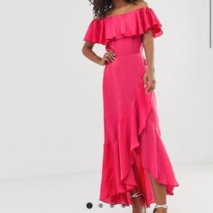 Asos off the shoulder dress